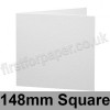 Cumulus, Pre-Creased, Single Fold Cards, 250gsm, 148mm Square, White