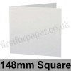 Stargazer Pearlescent, Pre-creased, Single Fold Cards, 300gsm, 148mm Square, Arctic White