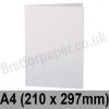 Stargazer Pearlescent, Pre-creased, Single Fold Cards, 300gsm, 210 x 297mm (A4), Arctic White