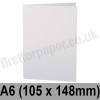 Stardream, Pre-creased, Single Fold Cards, 285gsm, 105 x 148mm (A6), Crystal White
