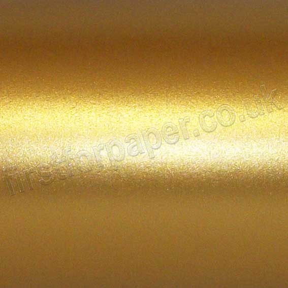 Centura Pearlescent Single Sided Card, 310gsm, Old Gold