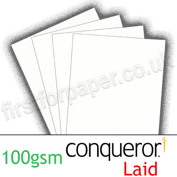 Conqueror Texture Laid, 100gsm, Brilliant White