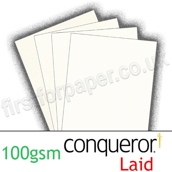 Conqueror Texture Laid, 100gsm, High White