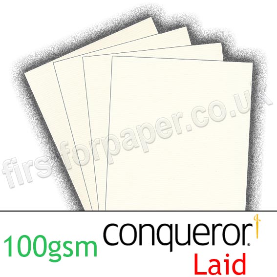 Conqueror Texture Laid, 100gsm, Oyster
