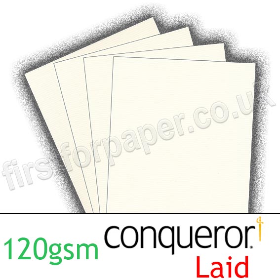 Conqueror Laid Texture, 120gsm, Oyster