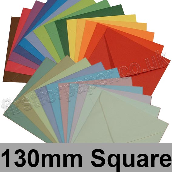 Spectrum Tinted Gummed Envelopes, 130 x 130mm