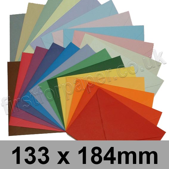 Spectrum Tinted Gummed Envelopes, 133 x 184mm