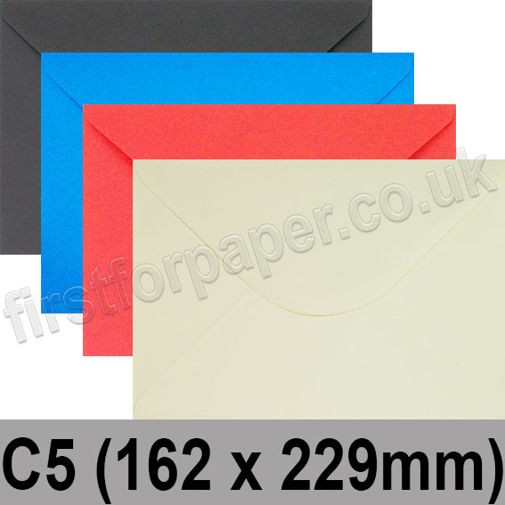 Spectrum Tinted Gummed Envelopes, C5 (162 x 229mm)