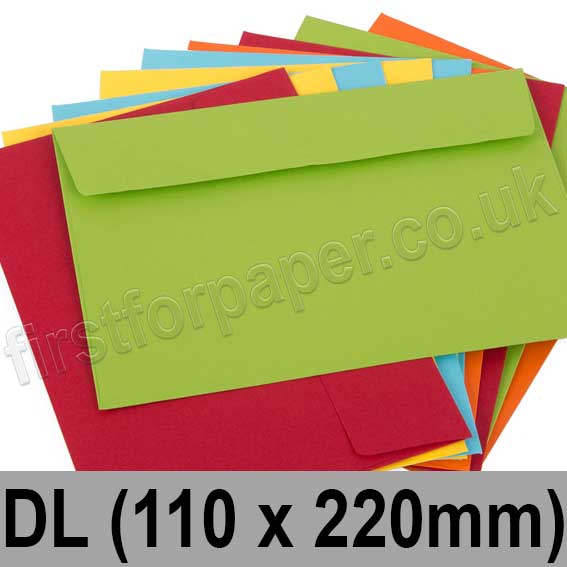 Calypso Colour Envelopes DL (110 x 220mm)