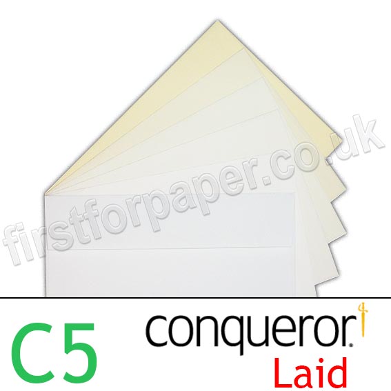 Conqueror Texture Laid Envelopes, C5 (162 x 229mm)