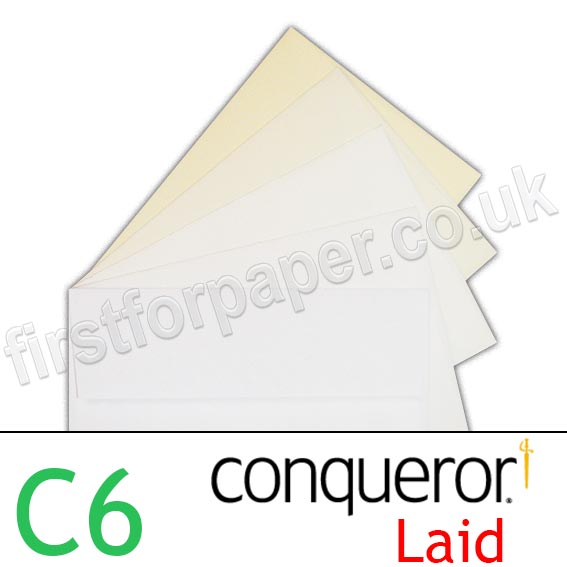 Conqueror Texture Laid Envelopes, C6 (114 x 162mm)