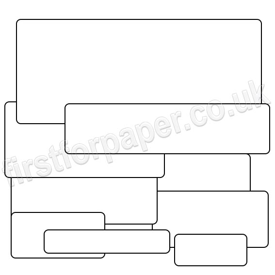 PCL White Labels Rectangles