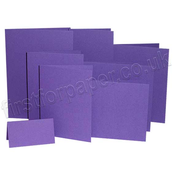 Colorset Recycled, 270gsm, Pre-Creased, Single Fold Cards, Amethyst