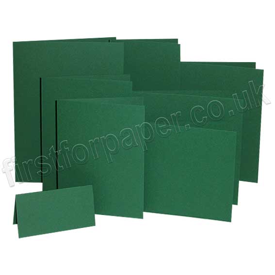 Colorset Recycled, 270gsm, Pre-Creased, Single Fold Cards, Evergreen