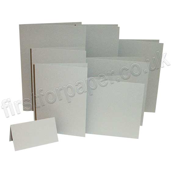 Colorset Recycled, 270gsm, Pre-Creased, Single Fold Cards, Light Grey