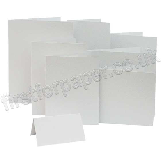 Colorset Recycled, 270gsm, Pre-Creased, Single Fold Cards, White