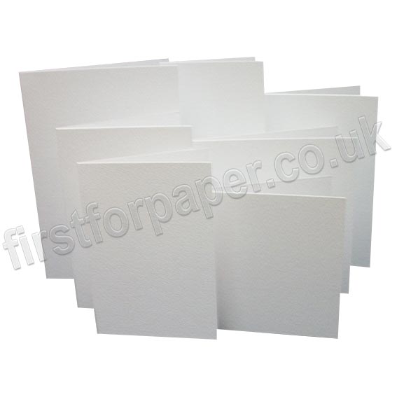 Cumulus Felt Marked, 250gsm, Pre-Creased, Single Fold Cards, White