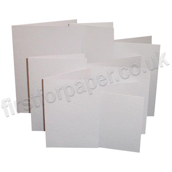 Harrier Speckled, Pre-Creased, Single Fold Cards, Natural White