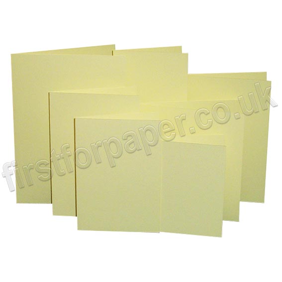 Rapid Colour, Pre-Creased, Single Fold Cards, Bunting Yellow