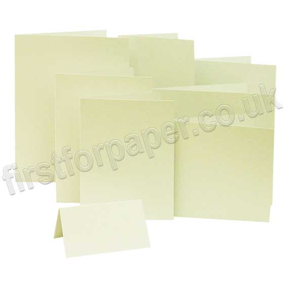 Rapid Colour, Pre-Creased, Single Fold Cards, Light Cream