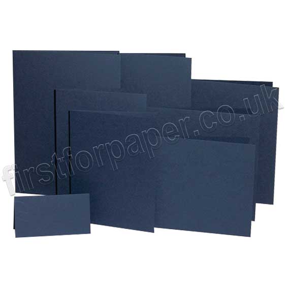 Rapid Colour, Pre-Creased, Single Fold Cards, Navy Blue