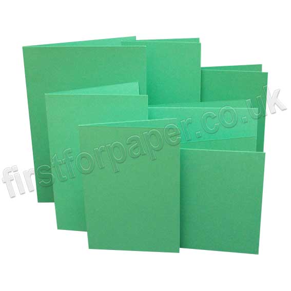 Rapid Colour, Pre-Creased, Single Fold Cards, Ocean Green