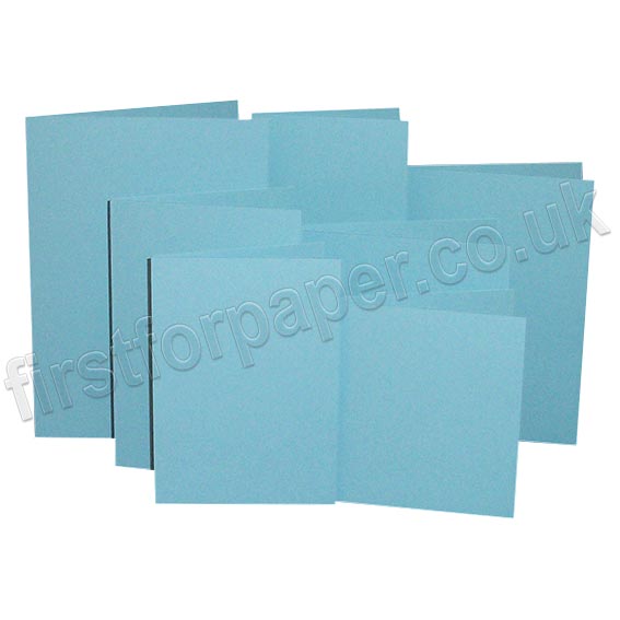 Rapid Colour, Pre-Creased, Single Fold Cards, Sky Blue