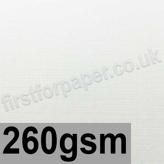 Linen Texture Card, 260gsm, Brilliant White