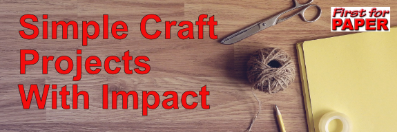 Wording: simple craft projects with impact on backgrounnd of tabletop