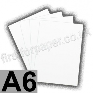 Clearance Silk Card, 300gsm, A6, White - 100 sheets