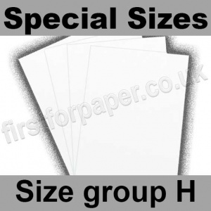 U-Stick, Uncoated, Solid Back, Self Adhesive 300gsm Card, Special Sizes, (Size Group H), White