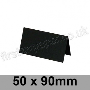 Rapid Colour Card, Pre-creased, Place Cards, 270gsm, 50 x 90mm, Black