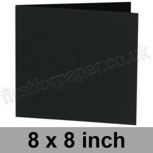 Rapid Colour Card, Pre-creased, Single Fold Cards, 240gsm, 203 x 203mm (8 x 8 inch), Black