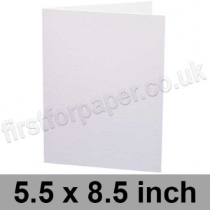 Swift, Pre-creased, Single Fold Cards, 250gsm, 140 x 216mm (5.5 x 8.5 inch), White (New Formula)