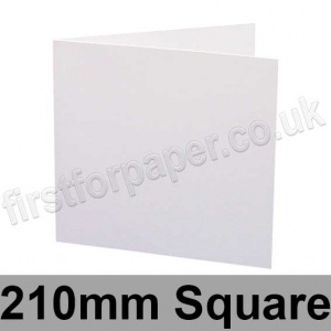 Silvan, Silky Smooth, Pre-creased, Single Fold Cards, 300gsm, 210mm Square, White