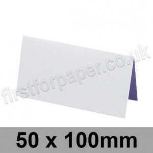 Swift, Pre-creased, Place Cards, 250gsm, 50 x 100mm, White (New Formula)