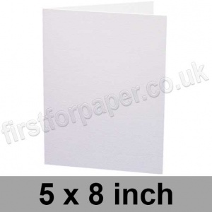 Falcon Gloss, Pre-creased, Single Fold Cards, 300gsm, 127 x 203mm (5 x 8 inch), White