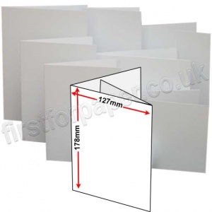 Celestial Design Smooth, Pre-creased, Two-Fold Cards, 250gsm, 127 x 178mm (5 x 7 inch), White