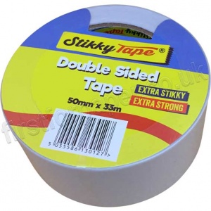 Double Sided Clear Tape, 50mm x 33m