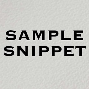 Sample Snippet, Brampton Felt Marked, 280gsm, Extra White