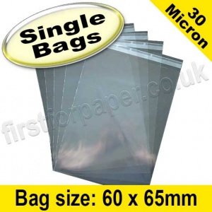 Olympus, Cello Bag, with re-seal flaps, Size 60 x 65mm