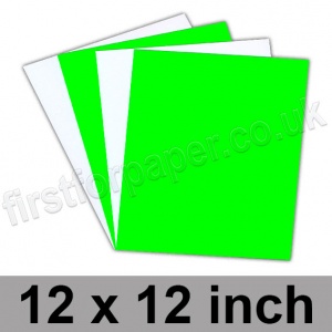 Centura Neon, Dayglo Fluorescent Paper, 95gsm, 305 x 305mm (12 x 12 inch), Green