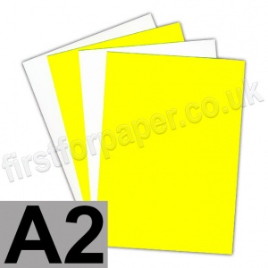 Centura Neon, Dayglo Fluorescent Paper, 95gsm, A2, Yellow