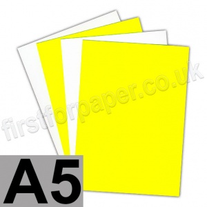 Centura Neon, Dayglo Fluorescent Paper, 95gsm, A5, Yellow