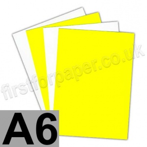 Centura Neon, Dayglo Fluorescent Paper, 95gsm, A6, Yellow