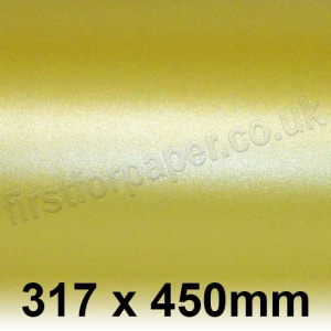 Centura Pearl, Single Sided, 310gsm, 317 x 450mm, Canary