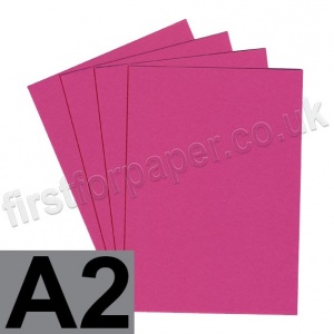 Colorplan, 270gsm,  A2, Fuchsia - 25 sheets