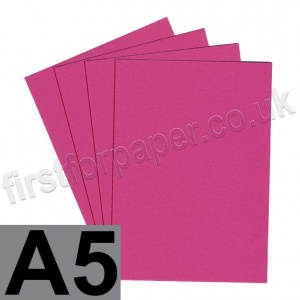 Colorplan, 350gsm,  A5, Fuchsia Pink - 200 sheets