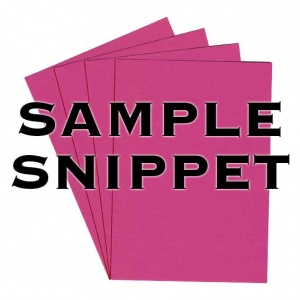 Sample Snippet, Colorplan, 540gsm, Fuchsia Pink