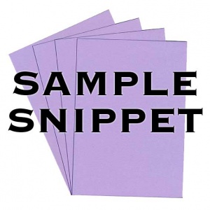 Sample Snippet, Colorplan, 120gsm, Lavender